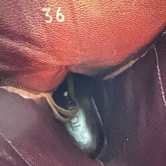 Tod's Womens Combat Boot Size 36/ 6 Leather Lace Up Neutral Biker Classic Brown - Picture 10 of 12